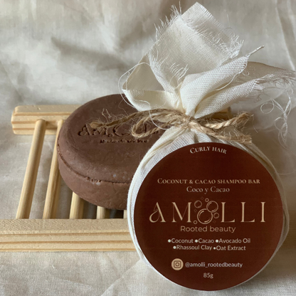 Shampoo Sólido de Coco y Cacao – Curly & Repair Line